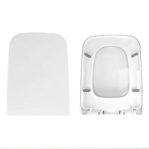 Premium Square Toilet Seat – Heavy-Duty, Quiet-Close, Quick-Release, Easy-Clean, White (UK)