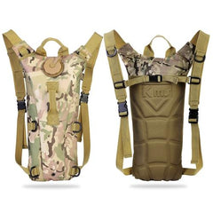 Tactical Hydration Pack with 2L Water Bladder, Lightweight Water Backpack with Adjustable Straps for Hiking, Cycling, Climbing, Running, and Outdoor Sports