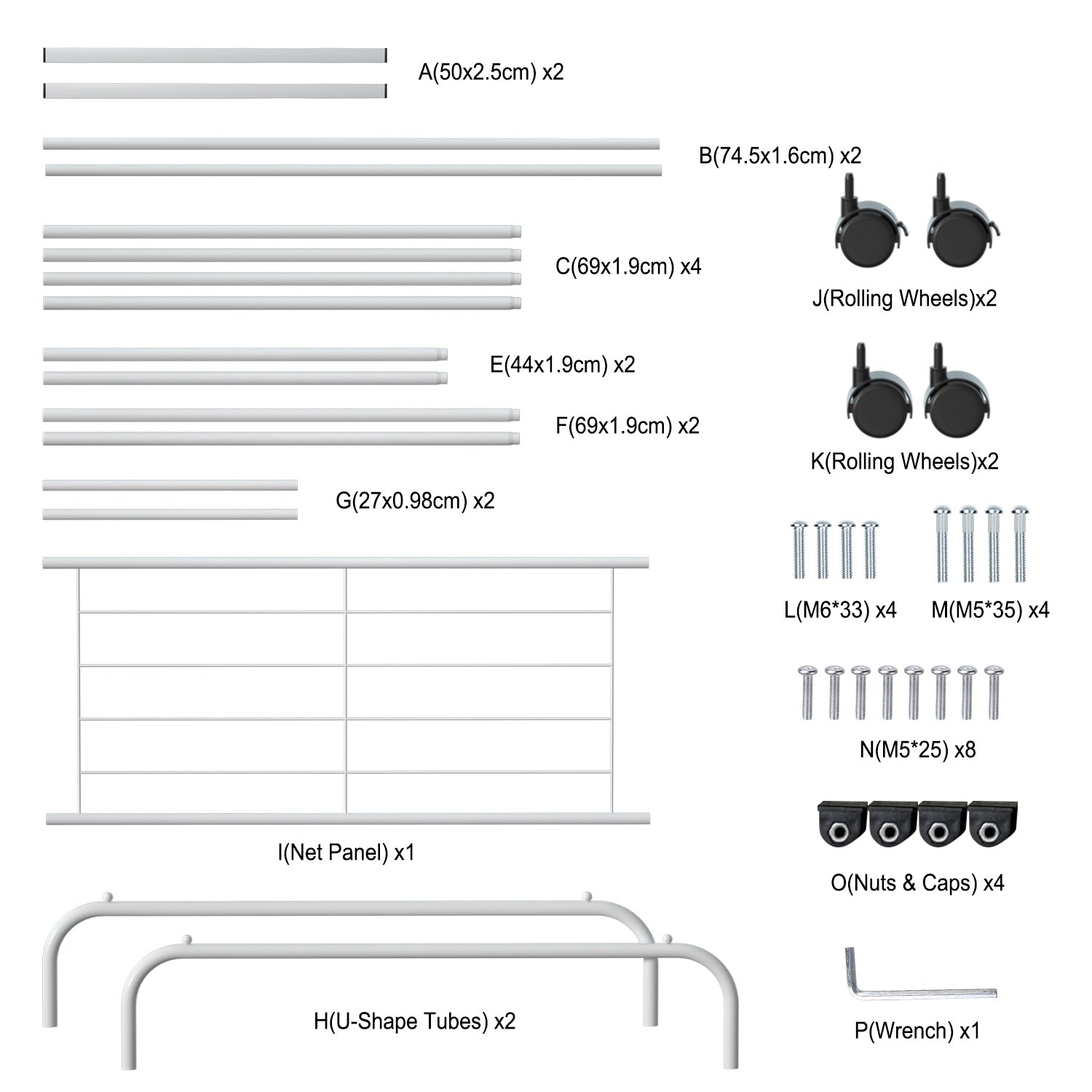 Stylish Garment Hanging Rack with Rolling Wheels – Organize Your Clothes & Accessories