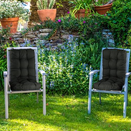 Rocking Chair Cushion Set – 2-Piece Back and Seat Cushions with Non-Slip Ties, Polyester Fiber Filling, Comfortable for Indoor, Home, Office, and Car