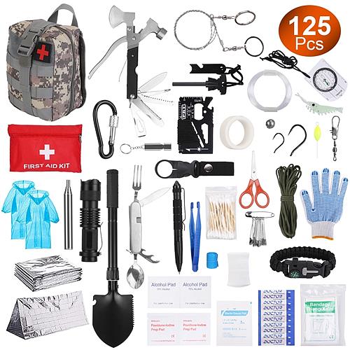 125-in-1 Professional Survival & First Aid Kit – Ultimate Outdoor Emergency Gear
