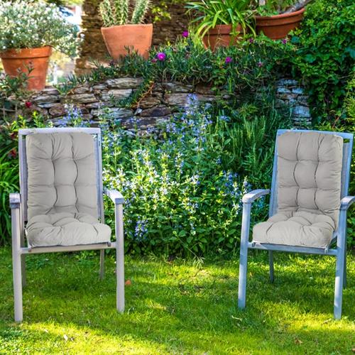 2Pcs Rocking Chair Cushions Set – Upper & Lower Back Seat Cushions with Non-Slip Ties – Soft Polyester Fiber Filling for Ultimate Comfort – Perfect for Indoor, Home, Office, and Car Use