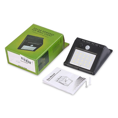 Solarek 20 LED Solar Motion Sensor Light – IP65 Waterproof Outdoor Security Wall Light with PIR Sensor, 120° Wide-Angle Lighting for Garden, Garage & Pathway