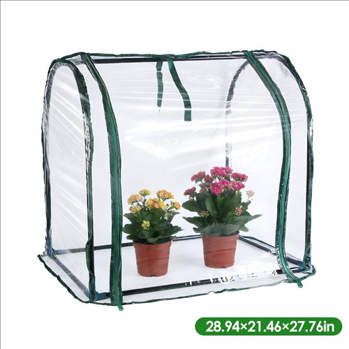 iMounTEK Tabletop Mini Greenhouse – Portable Indoor & Outdoor Garden Tent for Seed Starting and Plant Protection (28.94″ × 21.46″ × 27.76″)