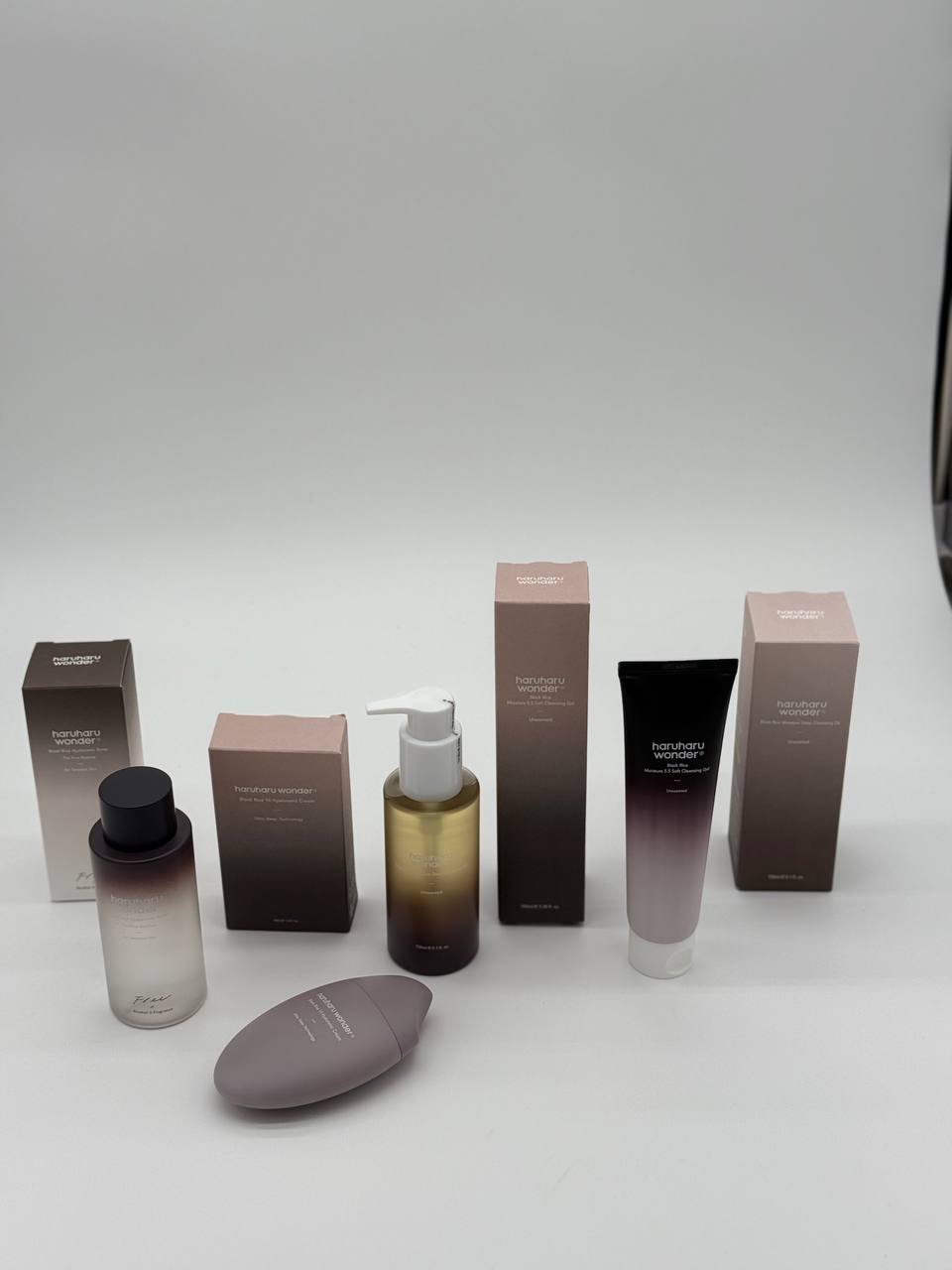 Haruharu Wonder Complete Skincare Set 4 in 1 - Toner, Cream, Cleansing Oil & Soft Cleanser