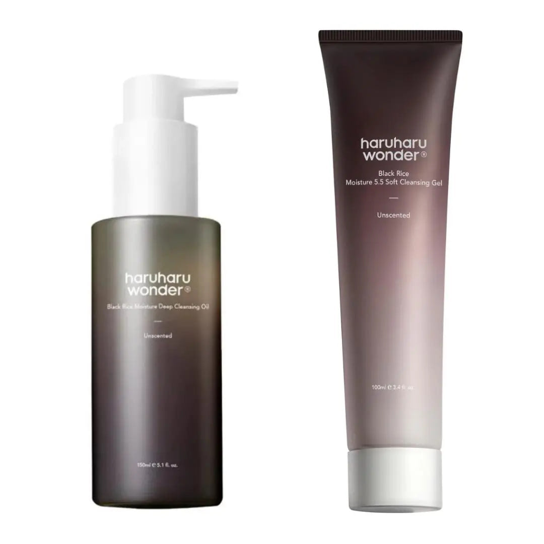 Haruharu 2-in-1 Skincare Set – Cleansing Oil & pH 5.5 Soft Cleanser